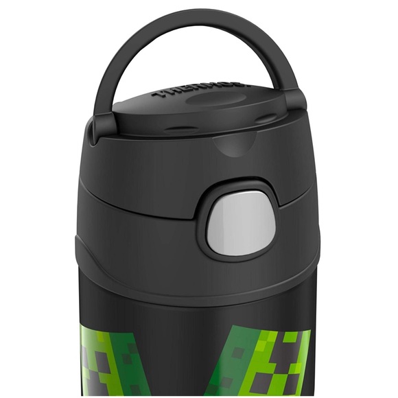 THERMOS MINECRAFT FUNTAINER 12 Ounce Stainless Steel Kids Straw Bottle - Picture 2 of 7
